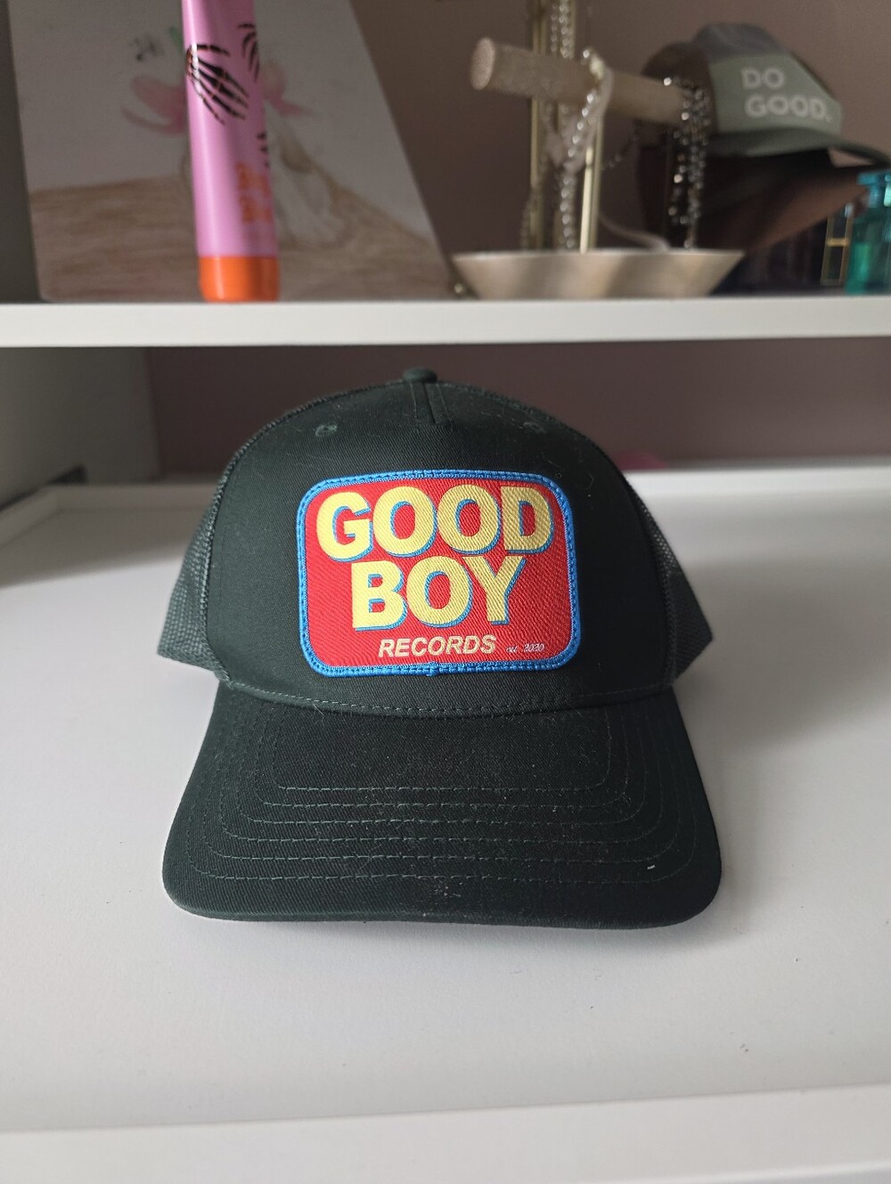 Black Trucker Cap
